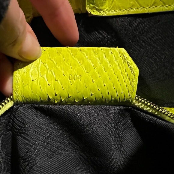 Proenza Schouler PS1 Tote Neon Yellow Python - Picture 11 of 16